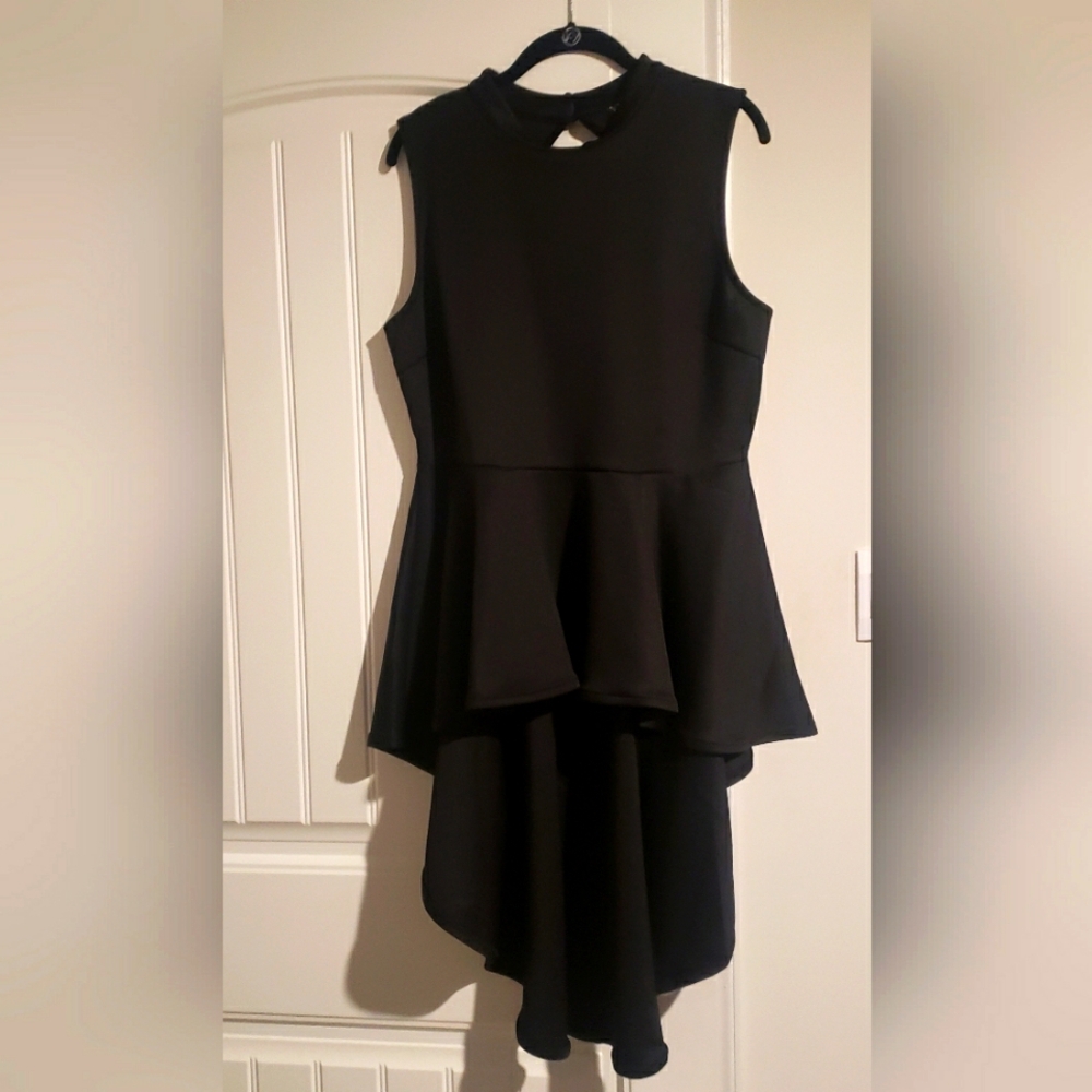 Black High Low Venus Fashion Top (XL)